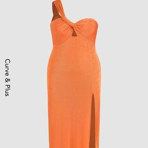 Cider One-Shoulder Midi Dress